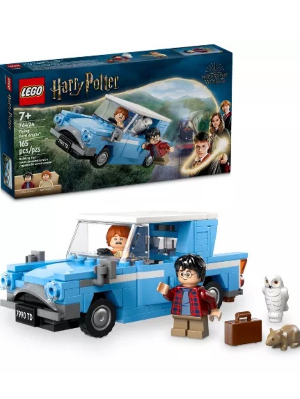 LEGO Harry Potter Flying Ford Anglia with Minifigures. NWT Ages 7+ 165 Pieces